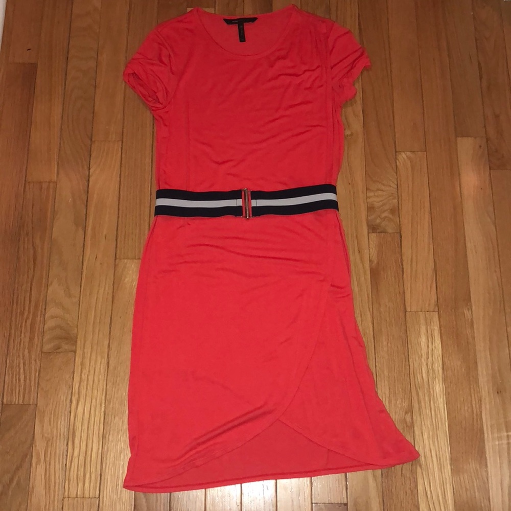 BCBG MaxAzria red sheath dress